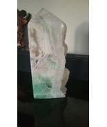  Large Natural Green Fluorite Crystal Tower Healing Wand - £77.86 GBP