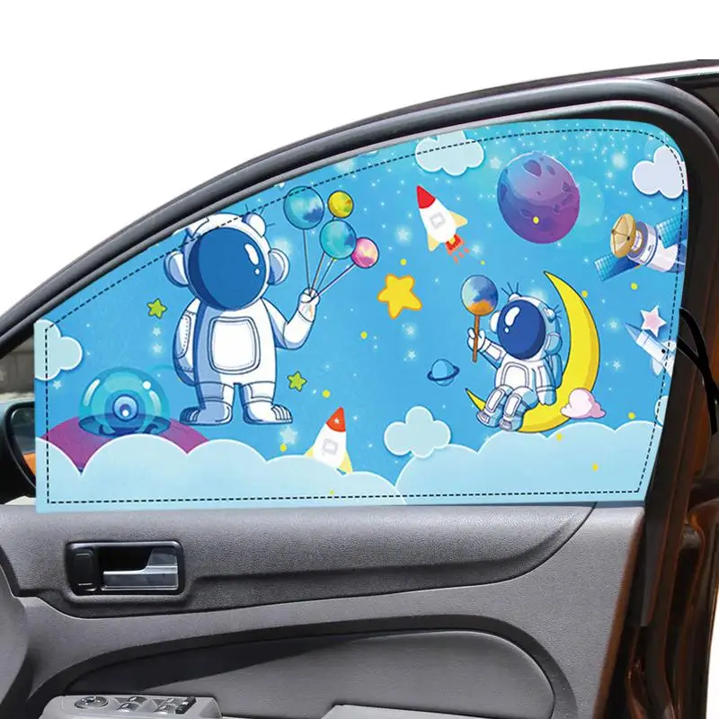 Des cartoon car side window sun shade magnetic car side window sunshades adjustable sun thumb200