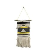 The Yarn Sculptor Handmade Woven Wall Hanging Boho Fringe Textile Art - $37.80