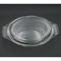 Vintage Corning Pyrex England Clear Glass Oval Baking Dish 31C with Lid 12A - £24.39 GBP
