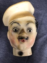 Vintage 1940’s French Chef Chalk ware String Holder Wall Mount 8” Tall - £45.93 GBP