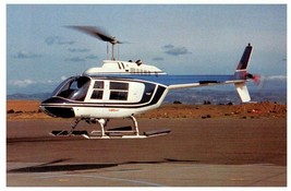 SFO Helicopter Airlines Bell 206 B 111 Jet Ranger Airplane Postcard - £7.09 GBP