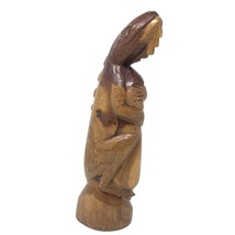 Hand-Carved Wooden Lizard Statue Iguana 15 Inch Art Vintage 90s - £38.23 GBP