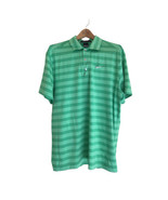 Nike Tiger Woods Collection Player Stripe Golf Polo Dri-Fit Green Large - £20.53 GBP