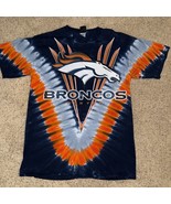 NFL Team ApparelDenver Broncos Tie Dye Graphic T Shirt Mens  Lrg NFL Cotton - $781.93 MXN