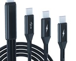 Usb C Splitter Cable,Usb C Male To 3 Type-C Male Charge Cable,3 In 1 Nyl... - $22.99