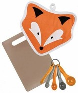 Kitschn Glam Foxy Hot to Chop Fox Bake Set Cutting Board Pot Holder Meas... - $32.55 CAD