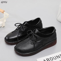 Spring New Genuine Leather Deep Mouth Women&#39;s Singles Shoes First Layer Cowhide  - $73.93