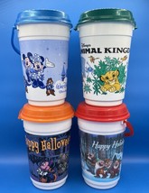 RARE VTG Walt Disney World Parks Popcorn Buckets Lot Of 4 *Pre-Owned* - £29.55 GBP