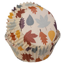 Wilton Autumn Leaves 24 ct Baking Cups Cupcake Liners Thanksgiving - £2.80 GBP