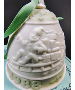 Lladro Christmas Bell 1988 Porcelain Ornament Santa Sleigh Limited Editi... - $273.99 MXN