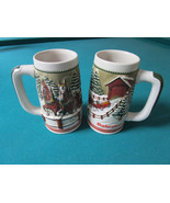 1980s Vintage 2 Steins Anheuser Busch Mug Ceramarte Brazil Budweiser  OR... - $1,049.20 MXN