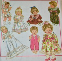 Simplicity Craft Pattern #8099 Wardrobe For Baby Dolls 3 Sizes (S,M,L) New - £6.15 GBP