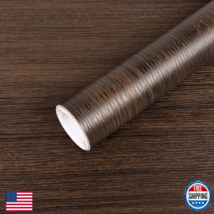 Anmon Dark Brown Walnut Wood Contact Paper Peel &amp; Stick Waterproof Wallp... - $54.58