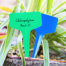 MBK haped Plant Labels Garden Row Marker Seed Stake Food Tag Re Ble Easy... - $10.50