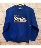 New England Patriots Sweatshirt MEDIUM VINTAGE Salem Sportswear USA - £35.31 GBP