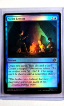 2022 Magic the Gathering BRO The Brother&#39;s War Foil #64 Stern Lesson Blue WOTC - £1.55 GBP