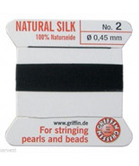 GRIFFIN Carded Silk Beading Cord Size #2 Pick Color - £2.12 GBP