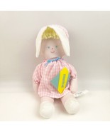 NWT Vintage Eden Doll Wind-Up Musical Plush Cloth Pink Gingham Stuffed 1... - $39.99