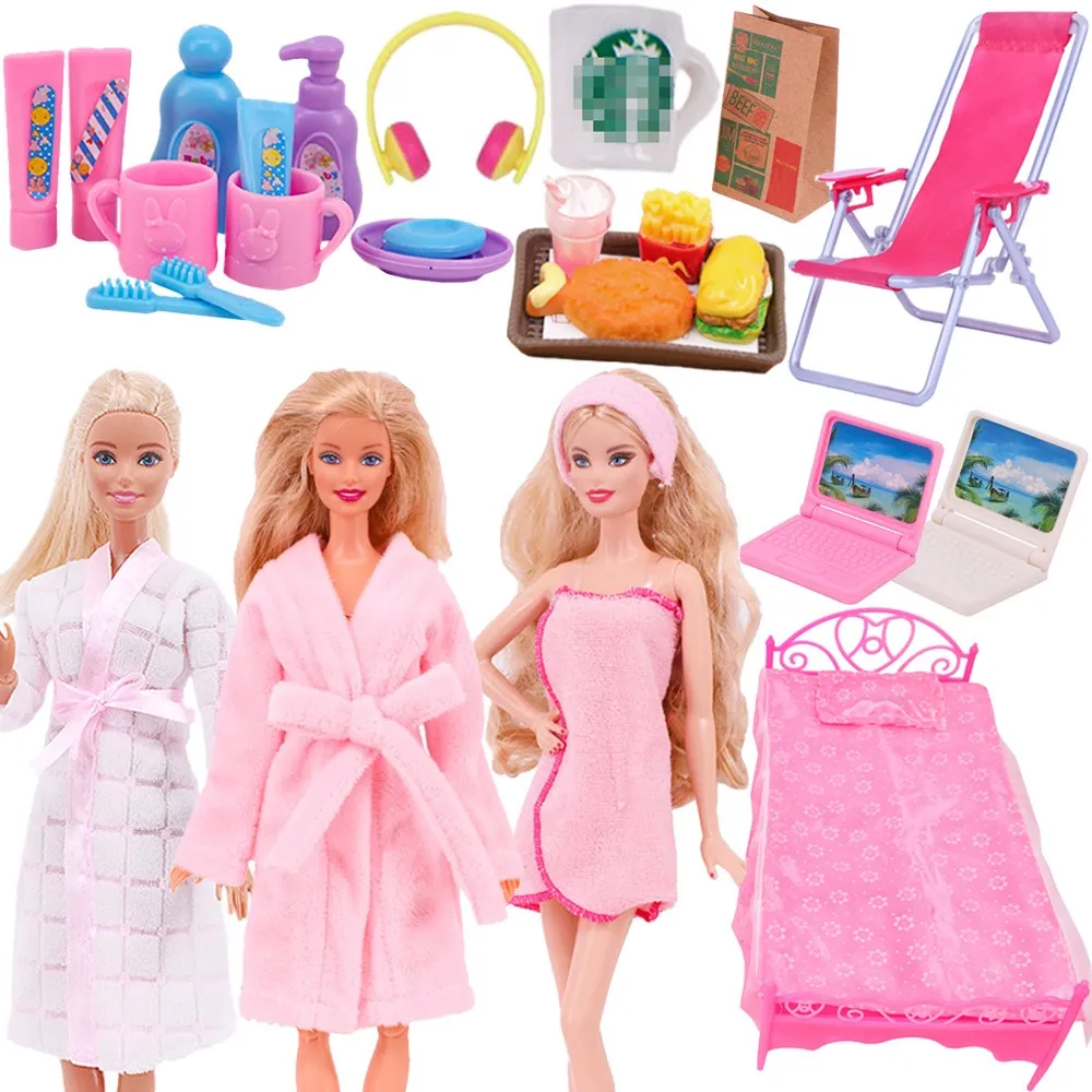 Miniature Items Daily Necessities Pyjamas Bathrobe Furniture For Barbie ... - $7.41+