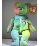 PEACE TY Beanie    Tush NO # Stamp ERRORS  #PB235 NICE MIX OF COLORS - $26.20 CAD