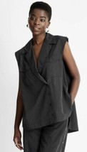 Sleeveless Nylon Button-Down Shirt - Future Collective. Size 4X. NWOT. U - £15.63 GBP