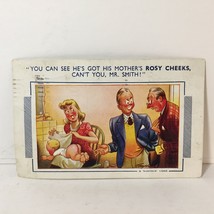A Bamforth Comic &quot;ROSY CHEEKS&quot; Baby Mr Smith Mailed 1955  Postcard  - £6.30 GBP