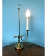 VINTAGE BRASS SINGLE Candle light BOUILLOTTE TABLE LAMP Brass Arrow  - $1,016.10 MXN