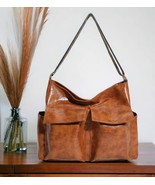 Voyage Large Travel Bag - Soft Vegan Leather - Perfect gift for women - $175.24 CAD