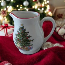 Cuthbertson American Christmas Tree Vintage 1988 Red Band Rim Ceramic Cr... - $6.66