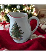 Cuthbertson American Christmas Tree Vintage 1988 Red Band Rim Ceramic Cr... - $124.42 MXN