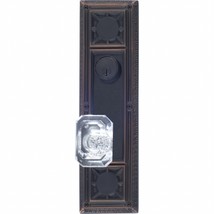 Nantucket 13.88 in. Plate Set with Knobs - 2.38 in. Single Deadbolt Back... - $324.77