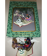 ECKERD HOLIDAY CLASSICS One Horse Open Sleigh Nick Koster Ornament LOW $ - £10.30 GBP