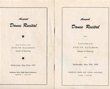 Evelyn Gussman School of Dancing Annual Recital Programs 1957 &amp; 1959 Sou... - £13.98 GBP
