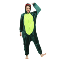 One-Piece Adult&#39;s Animal Pajamas Halloween Party Cosplay Sleepwear Green Dinosau - £19.12 GBP