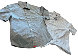2 piece lot of UNTUCKit mens Wrinkle Resistant Button Up Shirts size M F... - $30.45