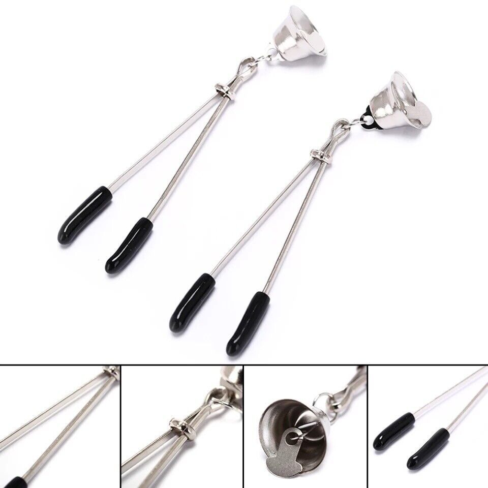 Sexy Body jewelry 1 Pair Adjustable Non Piercing Bell Nipple Jewelry - $18.55