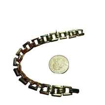 Bracelet Costume Jewelry Monet Gold toned Link - £11.05 GBP
