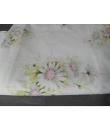 Springmaid Wondercale Double Size Flat Sheet Floral Daisies Pink Cottage... - $18.50