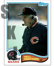 1982 STCC #10 Topps Neill Neil Armstrong Chicago Bears Coach HOF - £2.99 GBP