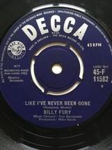 Billy Fury - Like I&#39;ve Never Been Gone (Uk 1963 Decca Vinyl Single) - £4.98 GBP