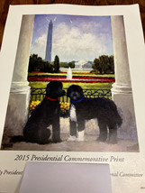 President Obama dogs on 2015 presidential commemorative print - $19.75