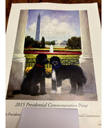 President Obama dogs on 2015 presidential commemorative print - $19.75