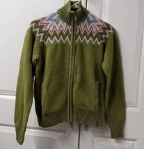 Columbia Women&#39;s Sweater Size: Medium Nice Full Zip Wool Blend Pockets - £18.13 GBP