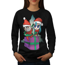 Wellcoda Elf Gift Love Womens Sweatshirt, Festive Casual Pullover Jumper - £22.91 GBP+