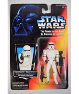 Star Wars POTF Power Of The Force Stormtrooper 1995 French Canada Red MOC - $54.16 CAD