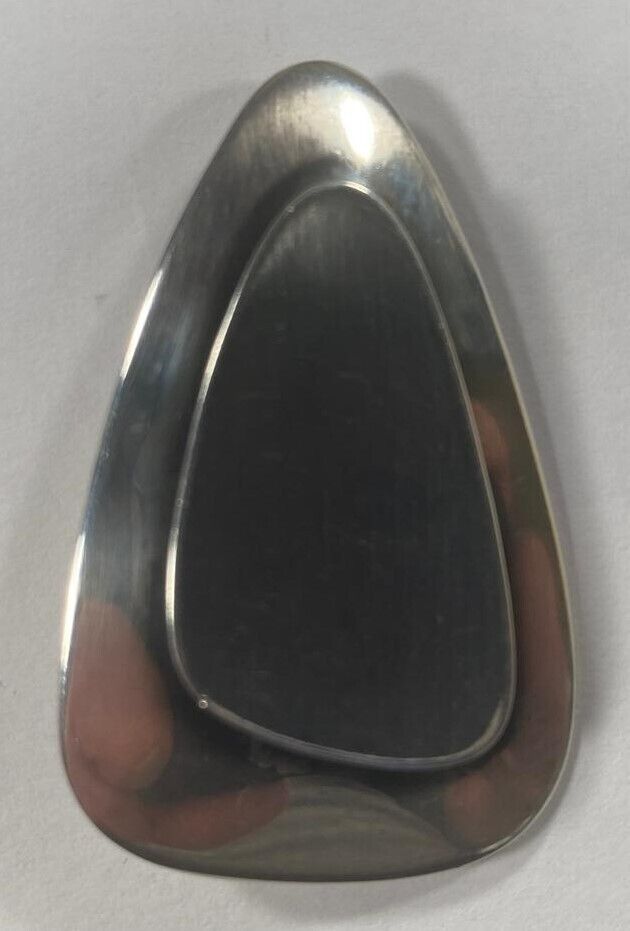 Otto R Bade Argent Sterling Moderniste Asymétrique Broche Midcentury - $85.74