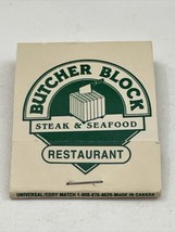Vintage Matchbook Cover  Butcher Block Restaurant  Albany, N.Y. gmg  unstruck - £9.94 GBP