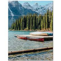 Boat Ceramic Tile Wall Mural Kitchen Backsplash Bathroom Shower P500234 - £94.51 GBP+