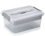 Stack &amp; Carry Box, Clear Plastic Storage Container Stackable Home Utilit... - $40.99